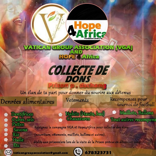 VGA and Hope4Africa Campaign for December 23, 2024